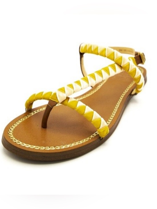 Vince Camuto Shoes - Vince Camuto Raminta Braided Sandals Tan Yellow Size 10 (42 EU)Worn Once